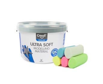 U3 Modellier Knete im Eimer ultrasoft 5 Farben