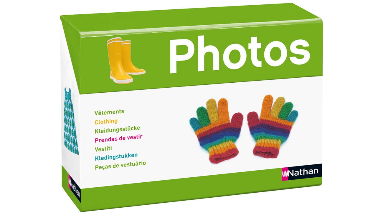 Nathan 50 Bildkarten Grundwortschatz Kleidung