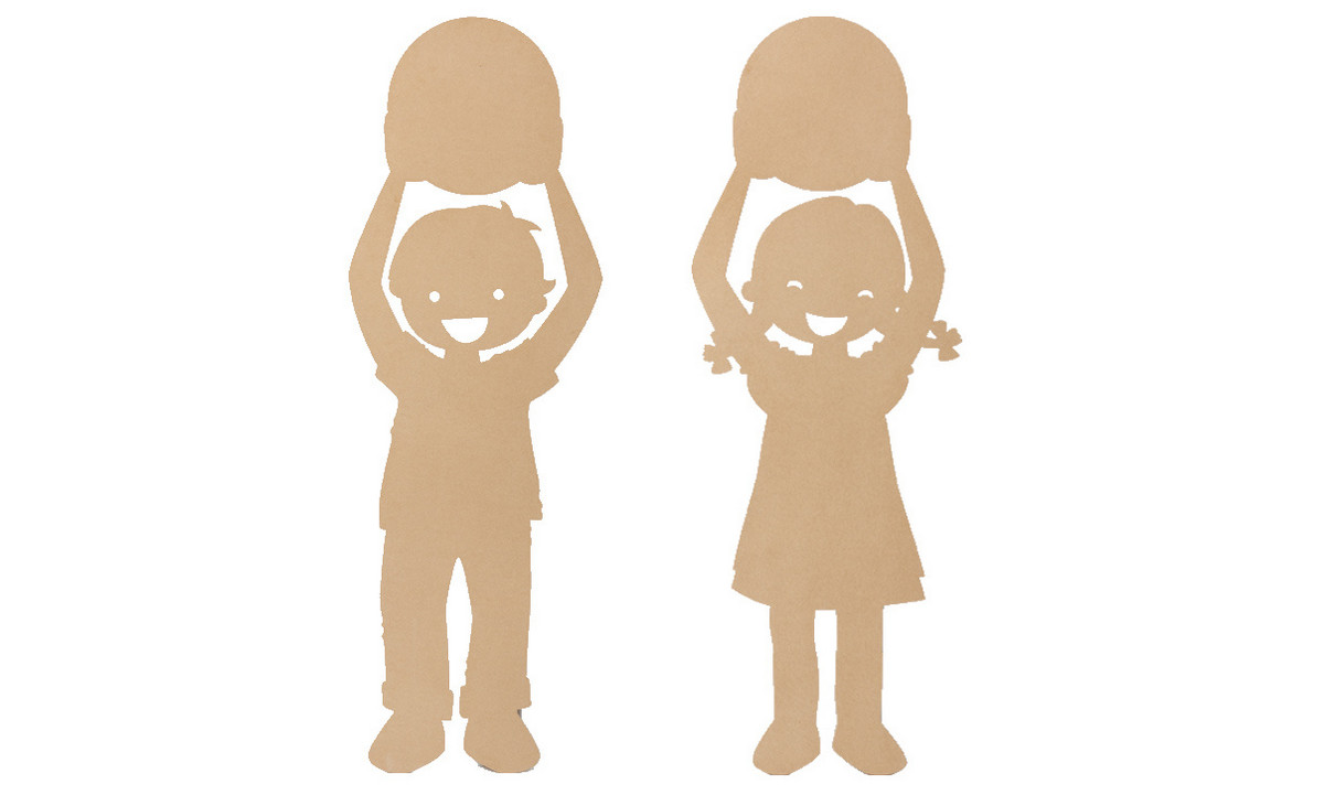 Betzold Kinderschilder zum Selbstgestalten, 2er-Set
