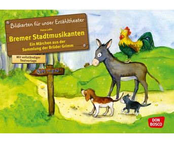 Kamishibai Bildkarten Bremer Stadtmusikanten