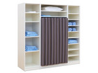Flexeo® Liegepolsterschrank für 9 Liegepolster 16 Fächer