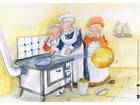 Kamishibai Bildkarten Der dicke fette Pfannkuchen