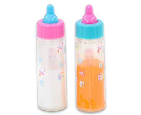 Puppenzubehör Milch Saft Flaschen variieren magisches Spielzeug Kinder vorgeben 