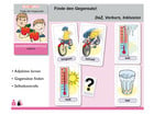 Finde den Gegensatz! DaZ Grundwortschatz