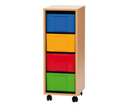 Flexeo® Regal 1 Reihe 4 großen Boxen 1