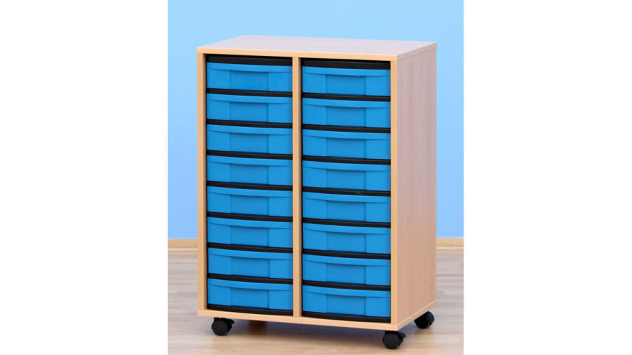 Flexeo® Fachregal: 16 kleine Boxen - betzold.de