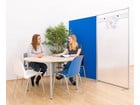 Raumteiler aus Textil blau