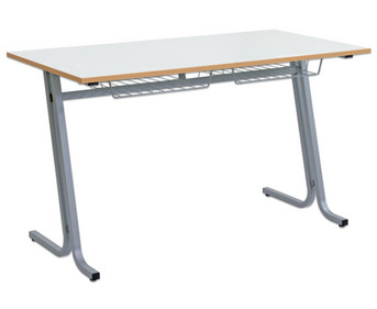 Betzold Schüler Zweiertisch swing Tischplatte 130 x 65 cm