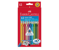 12 dicke Faber-Castell Colour Grip Holzstifte
