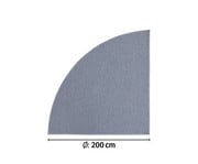 Betzold Kurzflor Teppich Viertelkreis 2