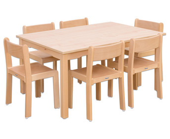 Betzold Möbel Set Ortho Sitzhöhe 42 cm Tischhöhe 70 cm Ahorn