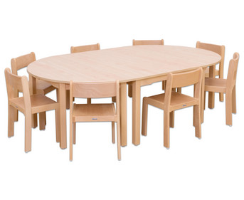 Betzold Möbel Set Karima Sitzhöhe 38 cm Tischhöhe 64 cm Ahorn