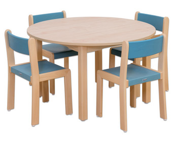 Betzold Möbel Set Rondino Sitzhöhe 34 cm Tischhöhe 58 cm