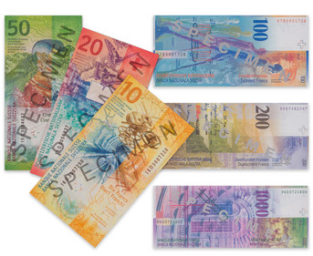 Betzold Rechengeld Schweizer Franken Banknoten