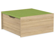EduCasa Podest Quadrat mit Rollkasten 75 x 75 cm 4