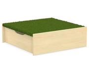 EduCasa Podest Quadrat mit Rollkasten 75 x 75 cm 5