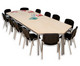 Trapeztisch A lange Seite: 130 cm 4