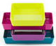 Betzold Materialschalen 4er-Set in modernen Farben-4