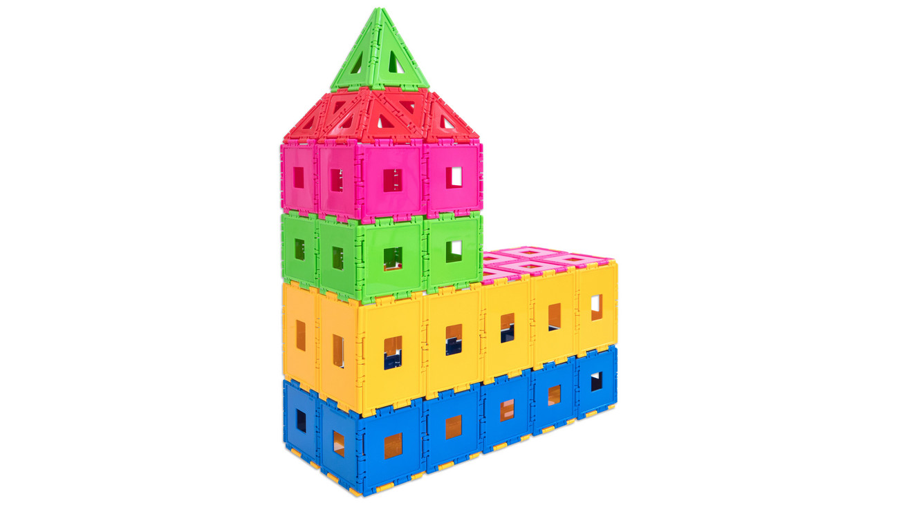 geometrische Formen Gebäude Set Würfel Quader Mathematik lernen Lehrmittel 