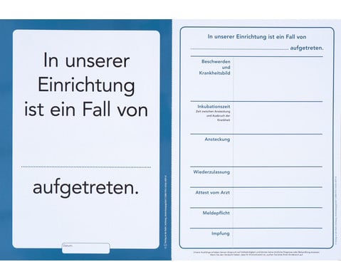 Aushang Kindergarten Krankheiten Vorlage | BETZOLD