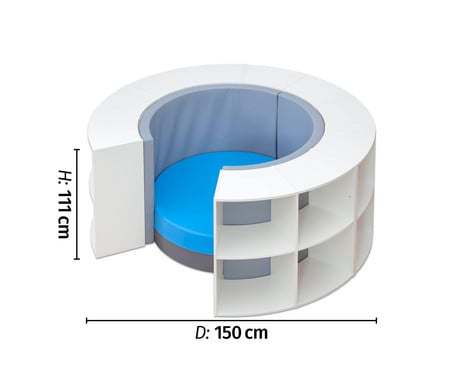 Betzold Lesetreff Lesenest aus Kunstleder inklusive 2 Rückenpolstern