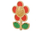 Pailletten Wandblume