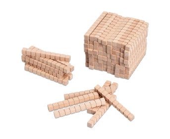 Betzold Zehnersystem Teile aus Buche