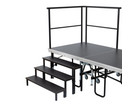 Treppe Speedi Vario 3 stufig für Höhe 60/80 cm