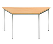 Vielzweck Trapez Tisch 140 x 70 x 70 mit quadratischen Tischbeinen 1