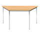 Vielzweck Trapez Tisch 140 x 70 x 70 mit quadratischen Tischbeinen 1