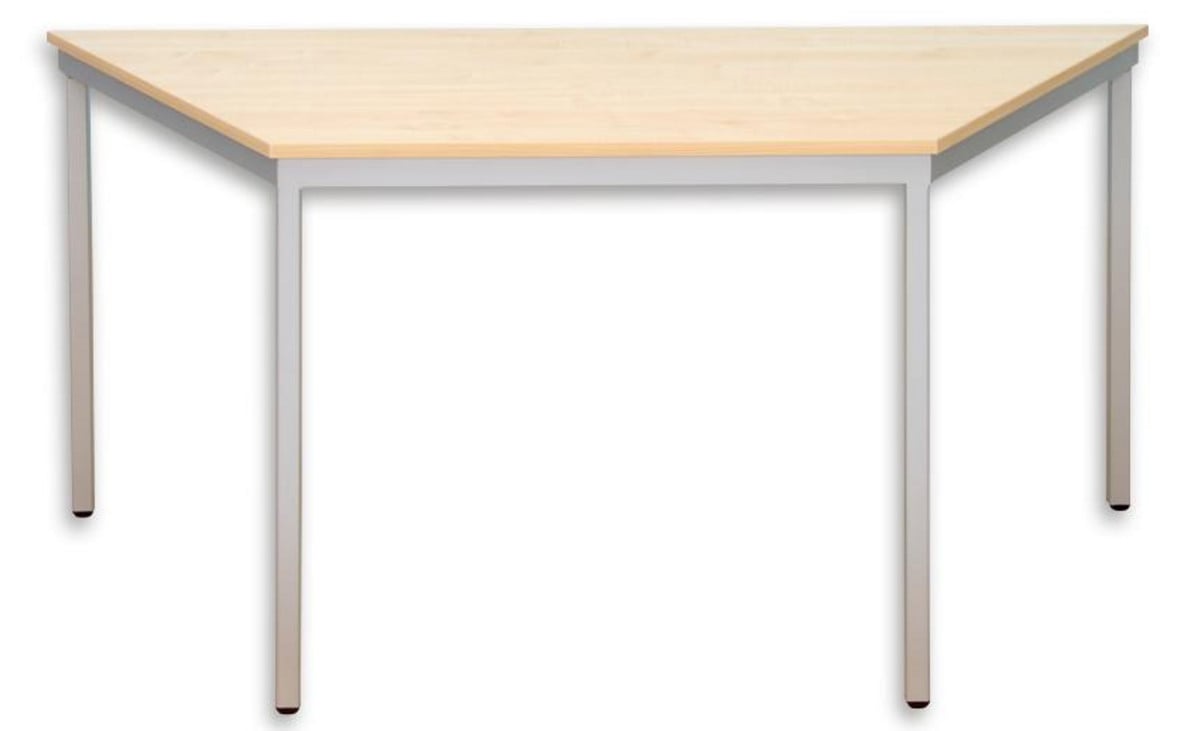 Trapeztisch, quadratische Tischbeine