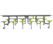 Tisch Sitz Kombination rechteckig 12 Hocker 2