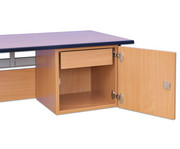 Lehrertisch mit L Fuß 3