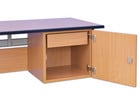 Lehrertisch mit L Fuß