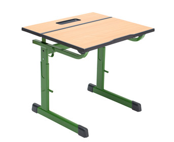 Ecoflex Einer Schülertisch höhenverstellbar ohne Drahtkorbablage