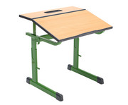 Ecoflex Einer Schülertisch höhenverstellbar ohne Drahtkorbablage 2