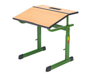 Ecoflex Einer Schülertisch höhenverstellbar ohne Drahtkorbablage 3