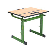 Ecoflex Einer Schülertisch höhenverstellbar ohne Drahtkorbablage 5