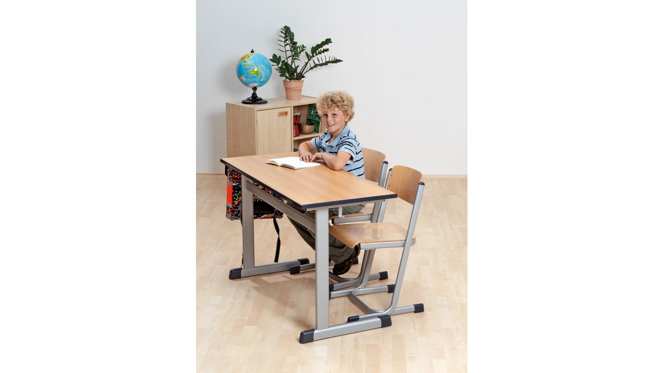 L-Fuß Zweier-Tisch, Tischhöhe: 58 cm - betzold.de