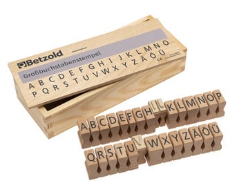 Betzold Großbuchstaben Stempel