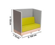 Betzold Schallschutzsofa Chillo 3