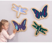 Pailletten Wandboard Natur 5