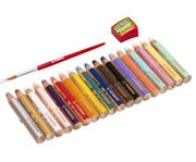 STABILO® Buntstifte woody 3 in 1 Kartonetui 18 Farben 6