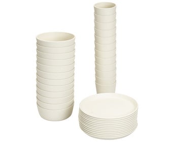 Betzold Geschirr Set aus biobasiertem treeNside Material 36 teilig