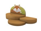 Betzold Kinder Akustiksofakombi Fuchs mit Bodenmatte