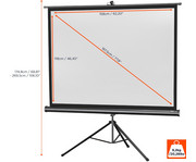 Stativleinwand Economy 4