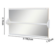 EduCasa Spiegelwand mit Haltestange 4