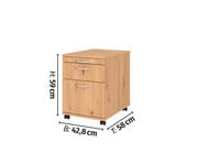 Betzold Rollcontainer Basic mit 4 Schüben 2