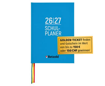 Betzold Schulplaner Hardcover DIN A4 plus