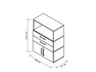 Betzold Flexwall Kombischrank 3 OH 2 Schübe